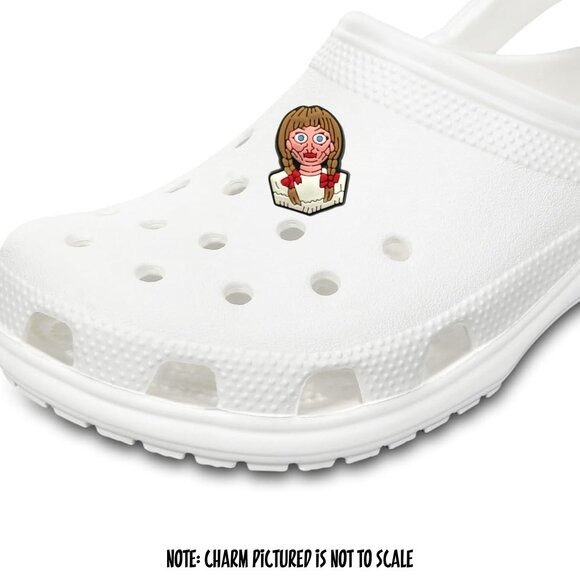 Croc Charm Annabelle Doll Halloween Paranormal Conjuring Horror Scary Movie - Picture 2 of 3